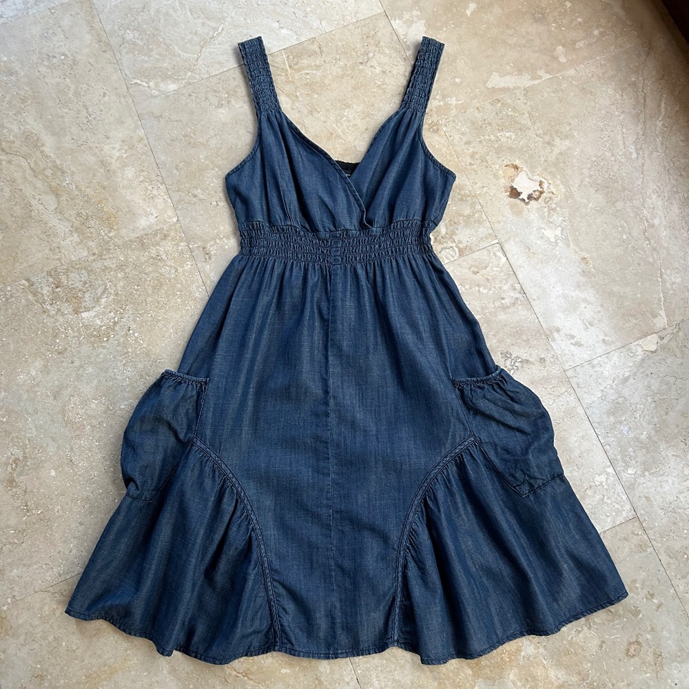 INC International Concepts Blue Jeans Dress, Size 6
